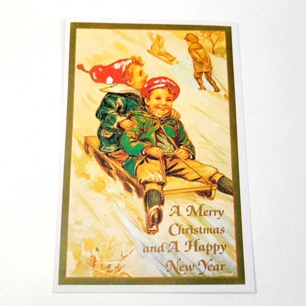 Vintage 1900s Christmas Postcards Unused